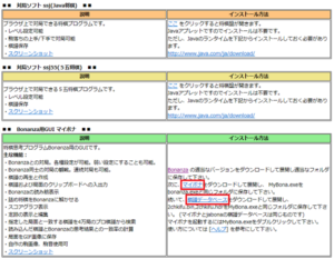 Bonanza インストール方法②